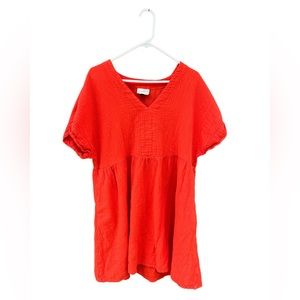 UNIVERSAL THREAD- Orange/red sundress with pockets on both sides! Size-XXL